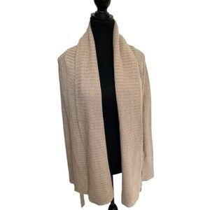 Revamped Cozy Tan Knit Cardigan size large